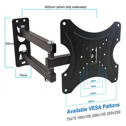 Swivel arm wall bracket - arm,