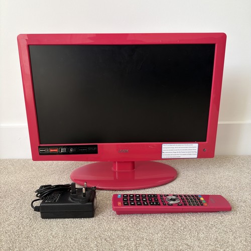 Logik inch pink with dvd - 19, tv